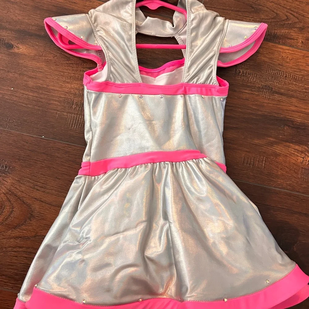 Revolution Dancewear Pink and Metallic Costume